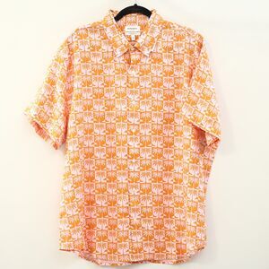 Bonobos Men's Shirt Buttondown Tree Printed Short Sleeve Standard Fit XXL 285979